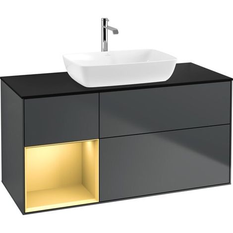 Villeroy & Boch F822HFHG Armoire sous lavabo Finion F82 (1/2)