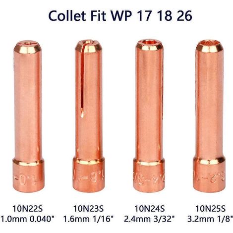 30-teiliges Zubehörset für WIG-Schweißbrenner, 1,0 mm kurze Gaslinse (1/5)