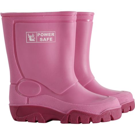 Power Safe Kinderstiefel pink Gummistiefel