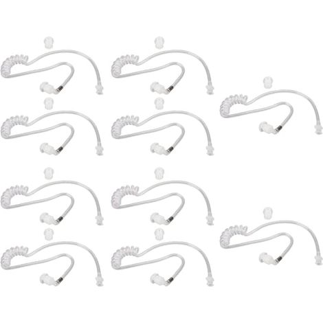 Tube acoustique de rechange transparent et amovible pour casques radio bidirectionnels Motorola (lot de 10) (1/5)