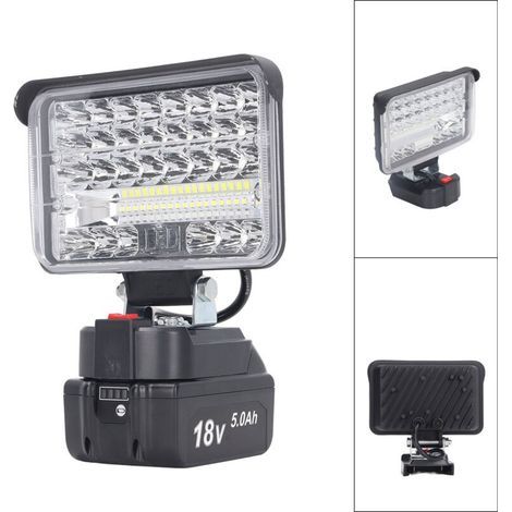 144W 7200LM LED Projecteur de travail,Projecteur Chantier,projecteur inondation spot, lampe de poche portable, éclairage extérieur (1/5)