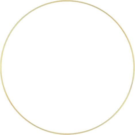Wedding Metal Floral Hoop Round Frame Golden (1/5)