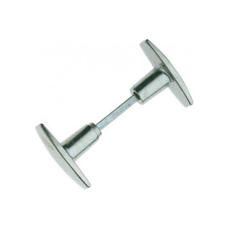 Ouvre&Déco – Boutons de porte extérieur en aluminium poli carré 7 mm – Résistance aux intempéries – Accessoires inclus : goupille et carré percé