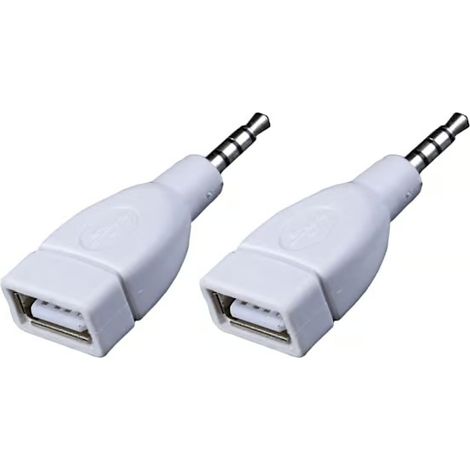 Convertisseur audio 3,5 mm AUX mâle vers USB 2.0 femelle pour lecture de musique 1 pièce 1pc (1/5)