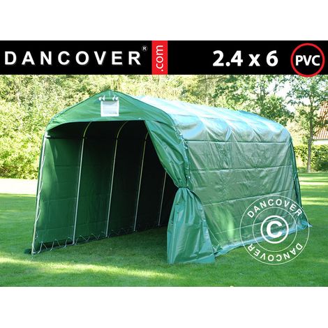Storage tent PRO 2.4x6x2.34 m PVC, Green - Dancover (1/2)