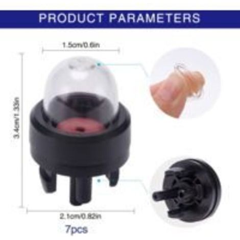 LAN Lot de 10 pompes à carburant et bidons d'huile de carburateur pour débroussailleuses Stihl/Weed Eater/McCulloch/Ryobi Echo