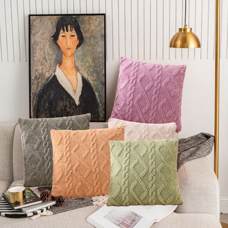 Housses de coussin Gspmory 17,7 x 17,7 pouces pour canapé, coussins décoratifs d'été, décoration intérieure adaptée aux salons, chambres, lits et à l'extérieur, jusqu'à 45 % de réduction.