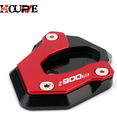(Z900RS Rouge) Béquille latérale CNC pour moto, compatible avec KAWASAKI Z650, Z900, Z900RS et Z 650 900 (2017-2023), maxpower (1/4)