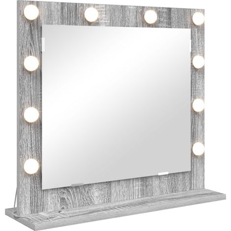 Miroir de vanité Rectangulaire Gris Sonoma 60 x 55 x 18 cm