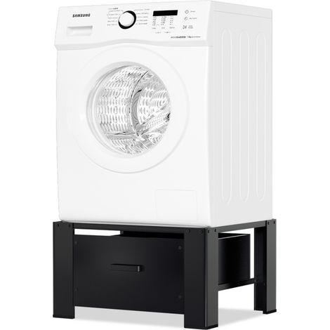 SWANEW Supporto universale per lavatrice Base per lavatrice Carico max. 150 kg Nero (1/5)