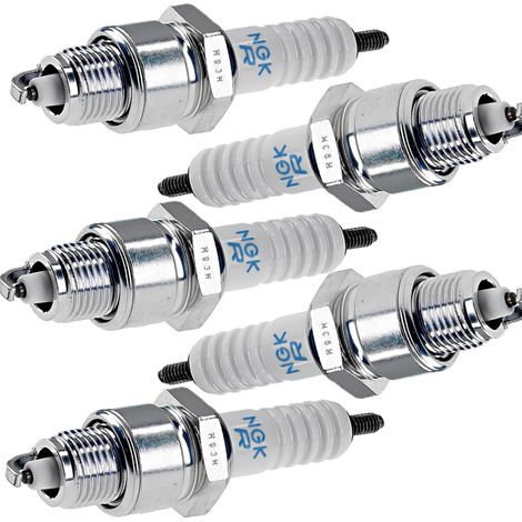 C7E, 5 Pack, NGK Spark Plug, NGK Spark Plug for Motorcycle, Curved Beam Spark Plug for Car Scooter (1/4)