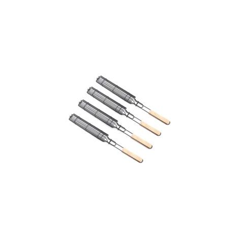 49 cm de longs paniers, à griller en acier inoxydable pour barbecue, paniers à hot-dog ensemble de paniers, à griller paniers(4pcs) (1/5)