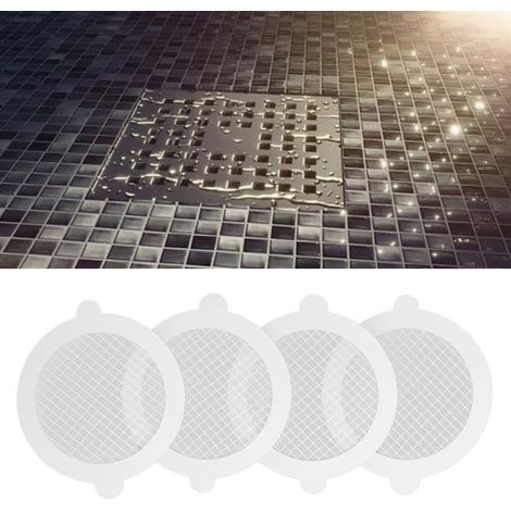 50 pièces de grilles anti-odeurs pour siphon de sol, grilles adhésives sans résidus, autocollants de nettoyage pour siphon de sol (50 pièces) (1/5)
