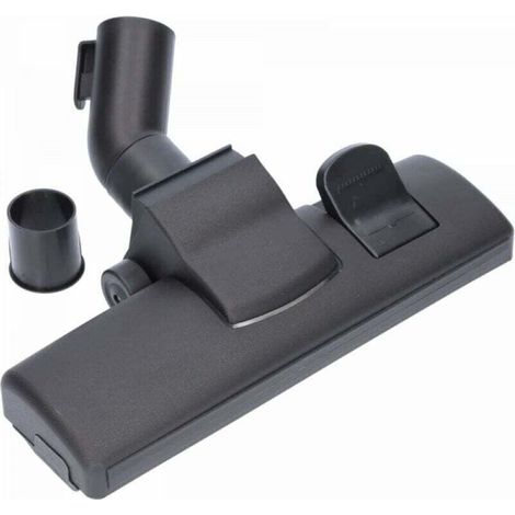Brosse à aspirateur, Universelle, 35/32 mm, en Plastique, avec 2 roulettes, Prise de Fil pour Tapis et Adaptateur, Convient aux aspirateurs AEG, Siemens, Miele, Bosch etc. (1/4)