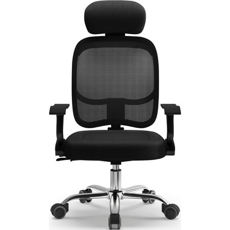 Bürostuhl ergonomisch höhenverstellbar Drehstuhl verstellbar atmungsaktiv (1/5)