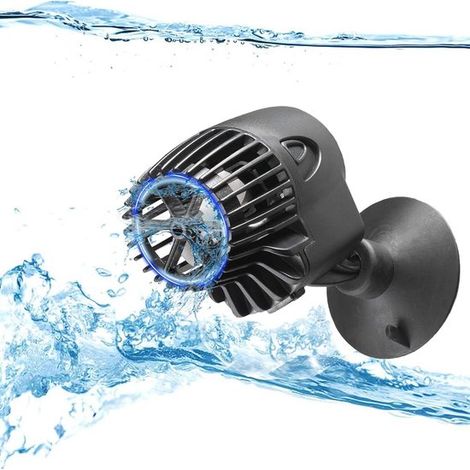 Wavemaker Umwälzpumpe – Geeignet für Süß- und Meerwasseraquarien – 3000 l/h – 360° drehbar – Schwarz (1/4)
