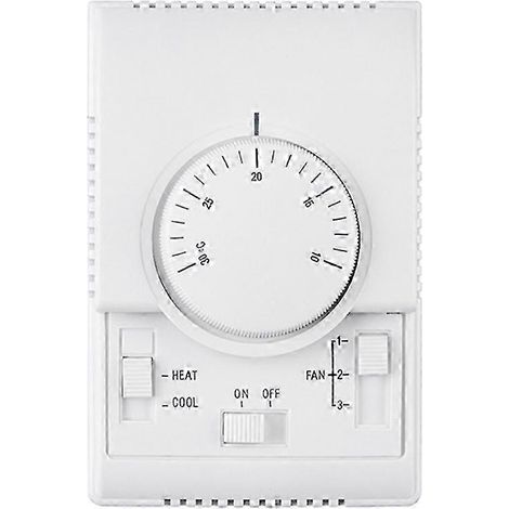 Thermostat d'ambiance 220 V CA MT01, régulateur de température mécanique pour ventilo-convecteur. (1/5)
