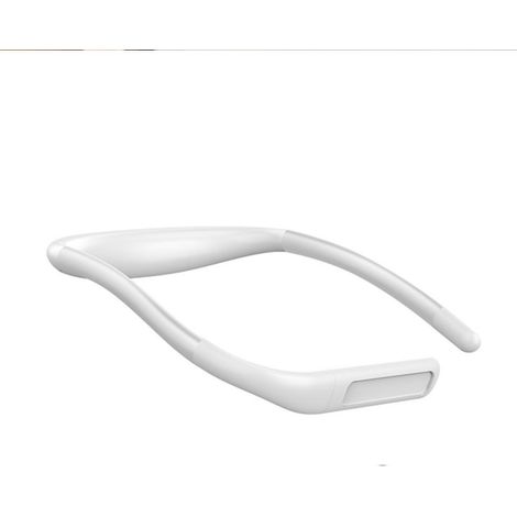 Wiederaufladbare LED-Leselampe, ideal zum Lesen im Bett freihändige Nackenlampe, ideal zum Campen einstellbare Helligkeit in drei Farben weiß.