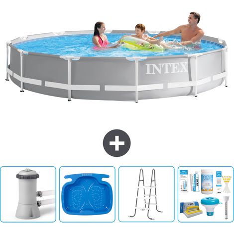 Intex Piscine Prism Frame Ronde - 366x76 cm - 5-pièces  S22496