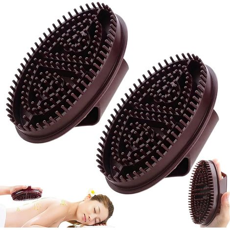 2 Pièces Brosse Méridienne, Professional  Brush Nettoyage Efficace et Massage Fin, Exfoliation, Hygiénique & Durable