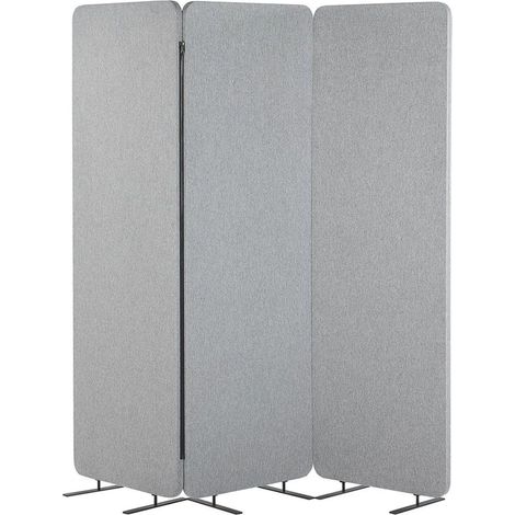 Paravento acustico a 3 ante separè divisorio ufficio grigio chiaro Standi (1/5)