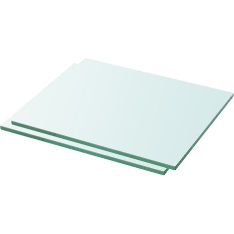 vidaXL Regalböden 2 Stk. Glas Transparent 30x20 cm