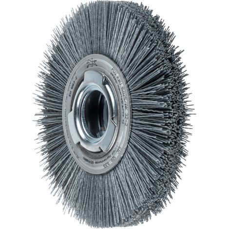 PFERD TOOLS Rundbürste breit ungezopft RBU Ø 150x25xvari. Bohr. SiC-Filament-Ø 0,55 mm Korn 120 Schleifbock (1/5)