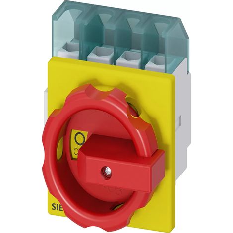 Siemens SENTRON, Lasttrennschalter 3LD, Not-Aus-Schalter, 4- polig, Iu: 32 A 3LD22031TL53 (1/2)