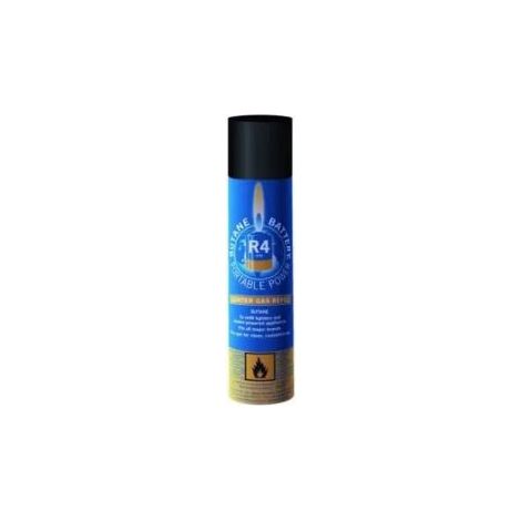 Kemper – Bouteille de butane 90gr avec 6 adaptateurs de recharge – Gaz butane pour camping et loisirs – Compatible avec appareils standards