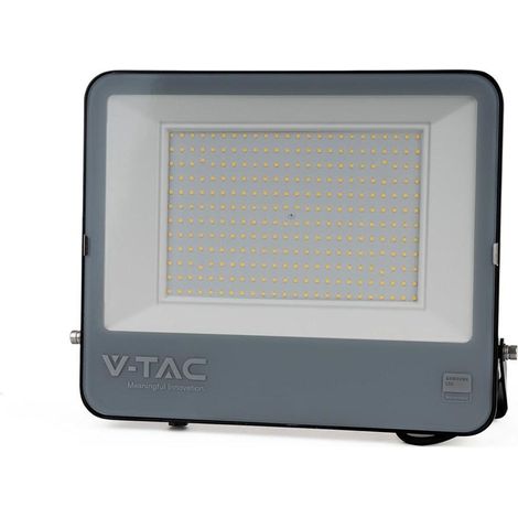 V-TAC LED Flutlicht SMD Samsung Chip 200W 1m Kabel Schwarz Farbe Kaltweiß IP65