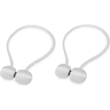 CALAMITA ferma TENDA SMART © TIEBACK fibbia per tende 2 PEZZI Bianco (1/5)