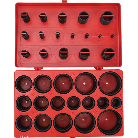 Kit Joints Toriques 419 Pièces en Caoutchouc Nitrile, Rondelles d'Étanchéité Métriques pour Auto, Coffret de Réparation Résistant à l'Huile (1/5)