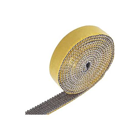 Joint Insert Cheminée, Joints Tressé Auto-adhésive pour Poêle, Cheminée, Tube Poele, Porte de Four, Joints D'étanchéité Résistante à la Chaleur (3mm x 10mm x 2m) (1/5)