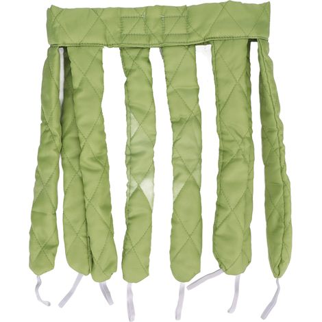 Lot de 2 rouleaux chauffants sans chaleur pour cheveux, bandeau réglable avec velcro amovible, tige boucleuse douce (1/5)