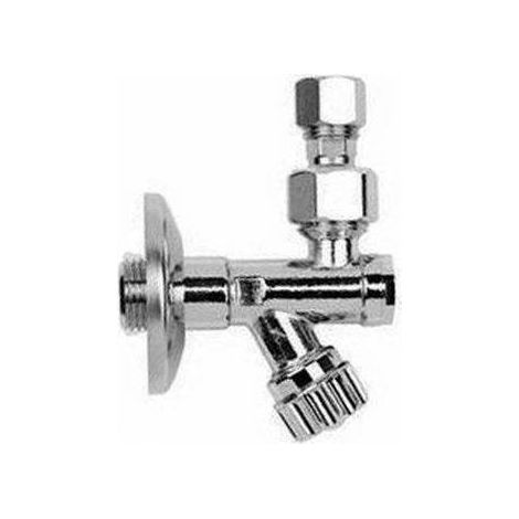 RUBINETTO SOTTOLAVABO CON FILTRO A SNODO MOVIMENTO A VITONE Misura: 1/2x3/8 D.10