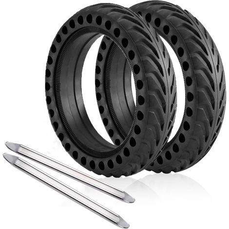 Pneu Plein 8,5 Pouces Compatible avec Xiaomi M365/1S/Essential/Pro/Pro2, Pneu de Remplacement Antidérapant pour Trottinette Électrique (1/5)