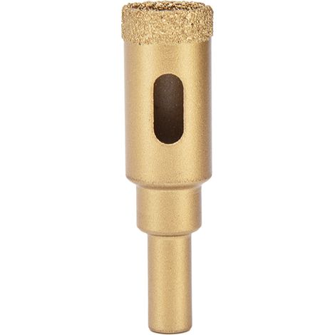 Couronne de perçage diamant 18mm queue ronde pour verre et granit, outil de coupe perforateur. (1/5)