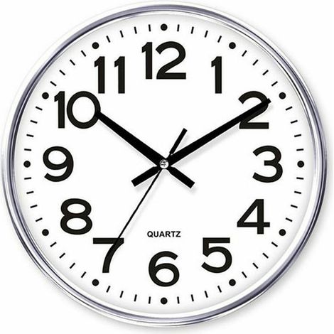 Orologio da Parete Timemark Argentato 34 x 34 cm