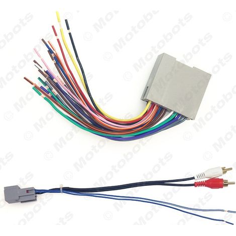 Suitable for Ford 2003+ CD player tail wire conversion to RCA male connector car audio/DVD audio system upgrade wiring harness (1/4)