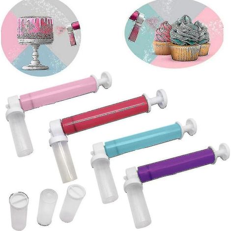 Pistolet à peinture pour gâteaux, aérographe, pulvérisateur de colorant pour gâteaux, arrosoir manuel, décoration de gâteaux, cuisine, pâtisserie, rose (1/5)