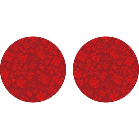 Sous-Verre Pour Porte-Gobelet - En Céramique - Base En Liège Anti-Rayure - Marbre Foncé - Lot De 2 (1/5)