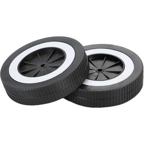Online Store - Kit de remplacement de roues pour barbecue (2 pièces), roues universelles pratiques et résistantes au sable pour chariots à main (1/5)