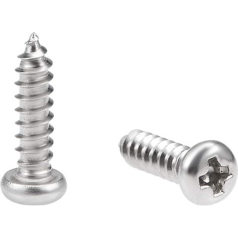 50Pcs 2.6x10mm Auto-taraudage Vis Cruciforme Tête Cylindrique (1/3)