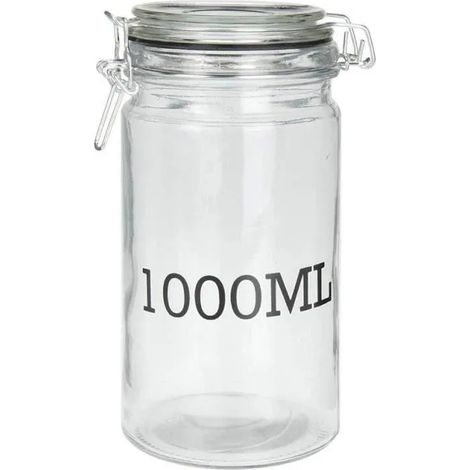 Küchenzubehör home-styling-collection 1l Glas luftdicht (1/2)