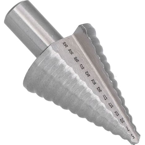 Stufenbohrer Pagodenkegel aus Wälzlagerstahl, professionelles Reib- und Anfaswerkzeug, 5–35 mm (1/5)