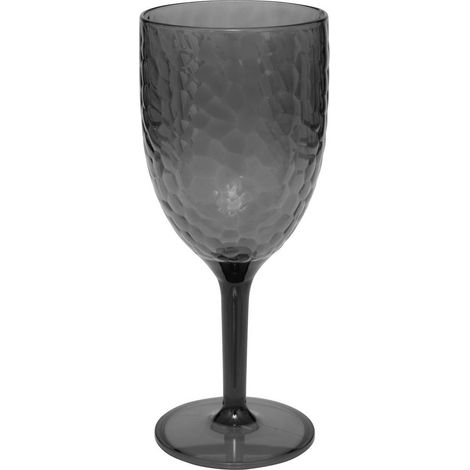 Copa de vino Estiva de 350 ml, plástico gris oscuro