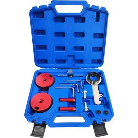 Kit de sincronización del motor, herramienta de bloqueo del árbol de levas y del cigüeñal, herramientas de sincronización de la correa de distribución del volante para Ford Transit Custom Focus Ranger