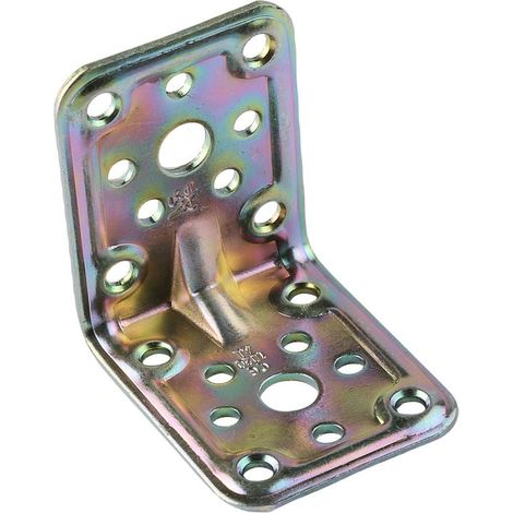 Soporte de ángulo plano Stoker 60x60x50 mm reforzado resistente a la corrosión