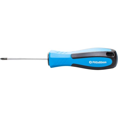 SW-Stahl 31760SB Schraubendreher mit Kreuzschlitz I PH0 x 60 mm I Kreuz Schraubenzieher I Schraubendreher Werkzeug I Kreuzschraubenzieher PH