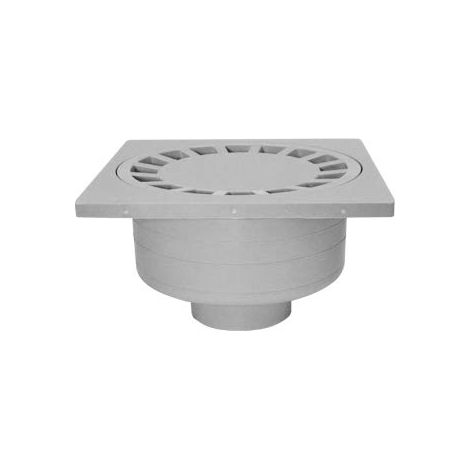 Jardibric – Siphon de sol 200 x 200 mm en polypropylène – Résistant au gel et aux produits chimiques – Drainage efficace pour espaces extérieurs